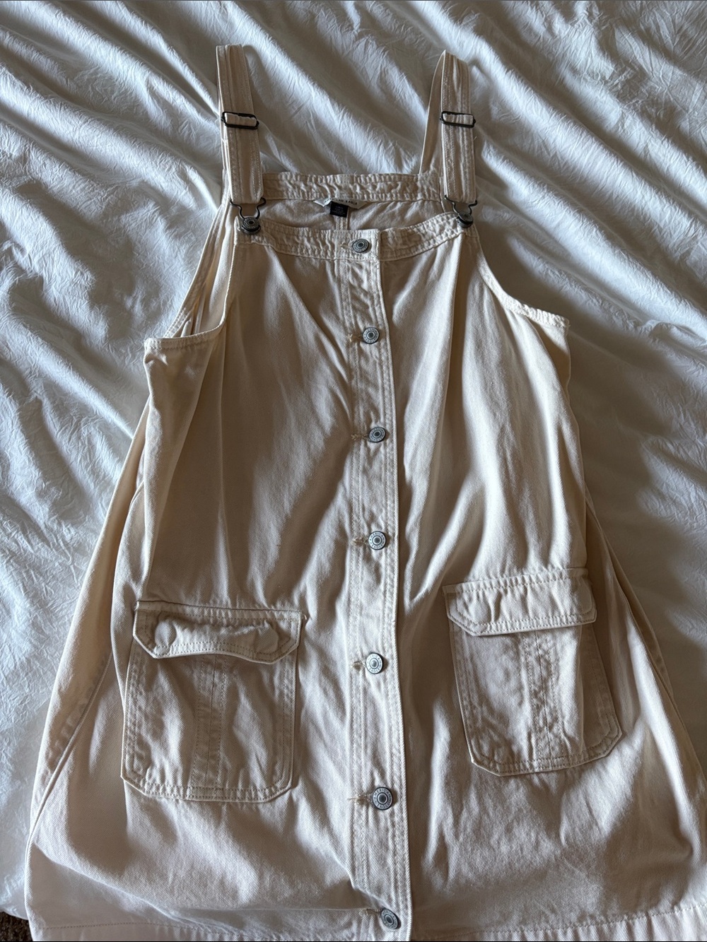 Women’s Cream Overall Dress